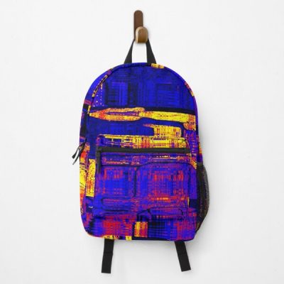 Polyamory Pride Abstract Textured Grid Design Backpack RB0403 product Offical polyamory flag Merch