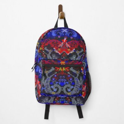 Polyamory Dragon Damask -- Polyamorous Pride Flag Colors Backpack RB0403 product Offical polyamory flag Merch