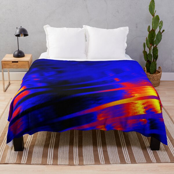 Polyamory Pride Crosshatch-Smudged Paint Throw Blanket RB0403 product Offical polyamory flag Merch
