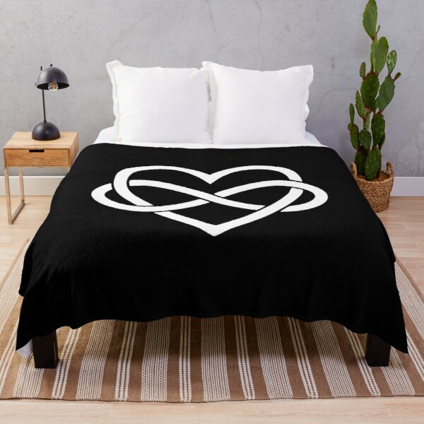 BEST TO BUY - Polyamory Infinity Heart and Infinite Love Throw Blanket RB0403 product Offical polyamory flag Merch