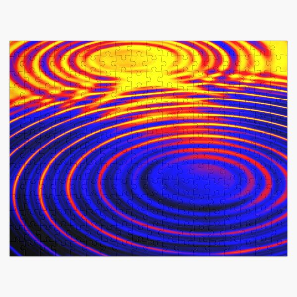 Polyamory Pride Two Radiating Ripples Design Jigsaw Puzzle RB0403 product Offical polyamory flag Merch
