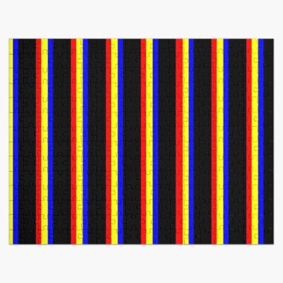 Polyamory Pride Vertical Stripes Jigsaw Puzzle RB0403 product Offical polyamory flag Merch