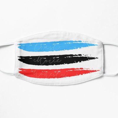 Trust, Choice & Honesty | New Polyamory Flag in Brush Strokes Flat Mask RB0403 product Offical polyamory flag Merch