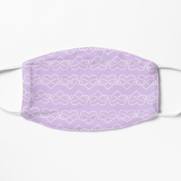Polyamory Infinity Hearts Chain (Purple) Flat Mask RB0403 product Offical polyamory flag Merch