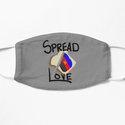 Spread Love: Polyamory Pride Toast Flat Mask RB0403 product Offical polyamory flag Merch