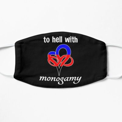Non-Monogamy Polyamory Infinity Heart Polygamy Flat Mask RB0403 product Offical polyamory flag Merch
